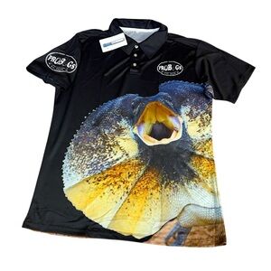 NWT Repashy Frilled Dragon Unisex Polo Shirt Size L